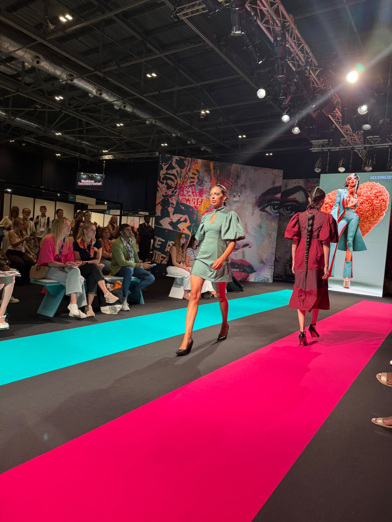 Models walking the runway during Source Fashion at ExCeL London