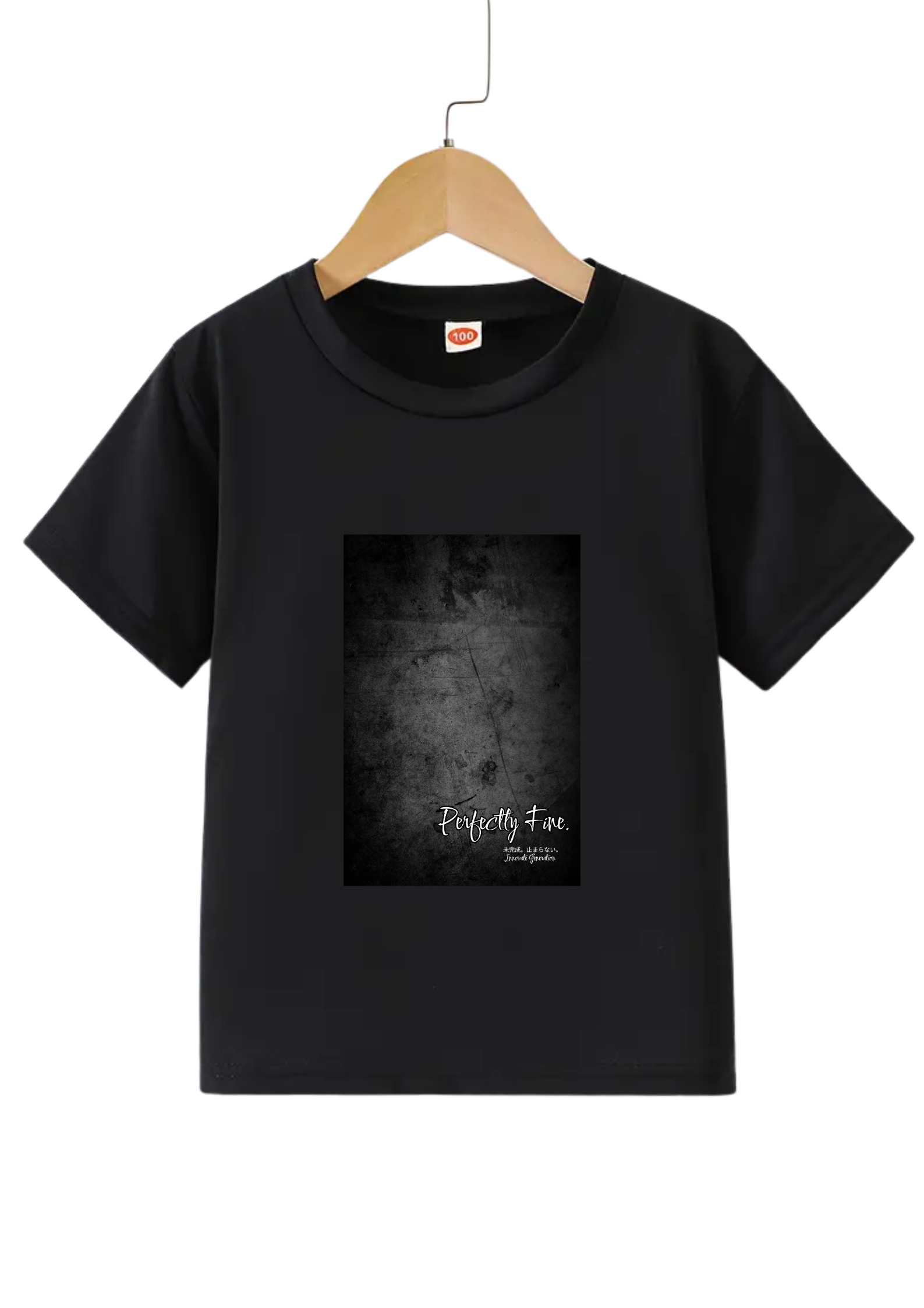 T-shirt – Perfectly Fine (Black)