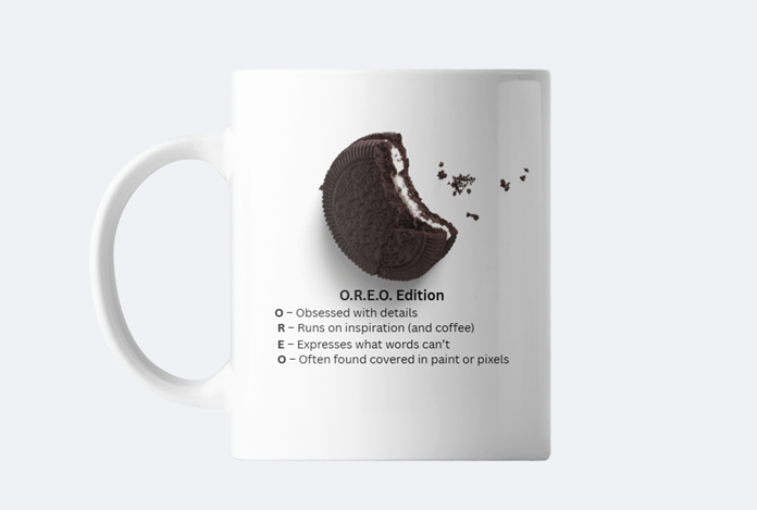 Oreo mug front
